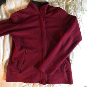Wool Ibex Magenta Jacket; size s